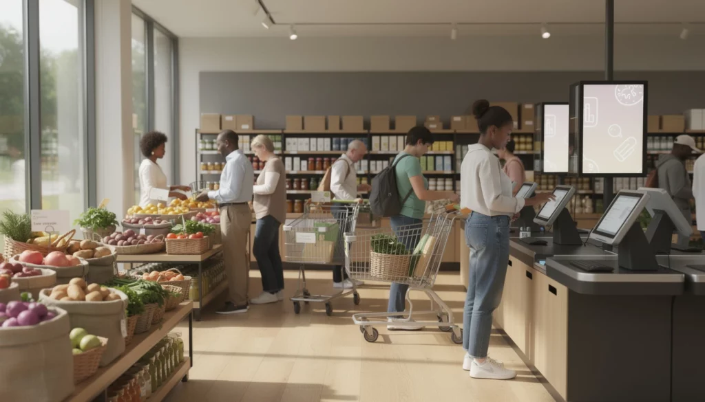 Grande distribution services innovants